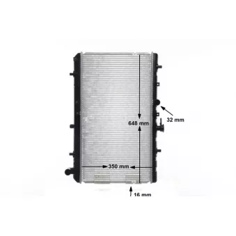 Radiateur, refroidissement du moteur MAHLE CR 1302 000S