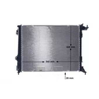 Radiateur, refroidissement du moteur MAHLE CR 1698 000S