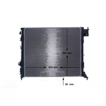 Radiateur, refroidissement du moteur MAHLE CR 1967 000S