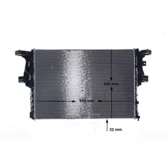 Radiateur, refroidissement du moteur MAHLE CR 2087 000S