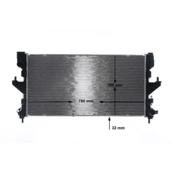 Radiateur, refroidissement du moteur MAHLE CR 2106 000S
