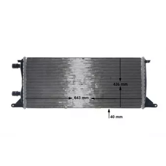 Radiateur basse température, intercooler MAHLE CR 2111 000S