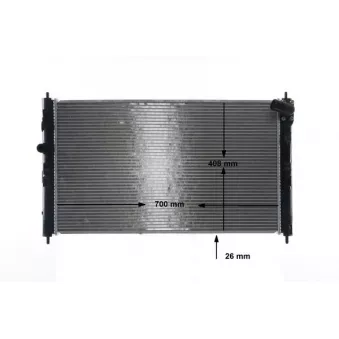 Radiateur, refroidissement du moteur MAHLE CR 2239 000S