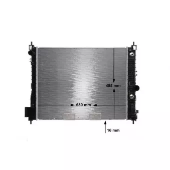 Radiateur, refroidissement du moteur MAHLE CR 2263 000S