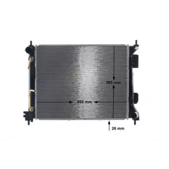 Radiateur, refroidissement du moteur MAHLE CR 2269 000S
