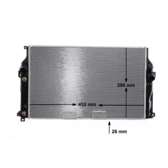 Radiateur, refroidissement du moteur MAHLE CR 2271 000S