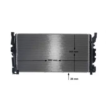 Radiateur, refroidissement du moteur MAHLE CR 2323 000S