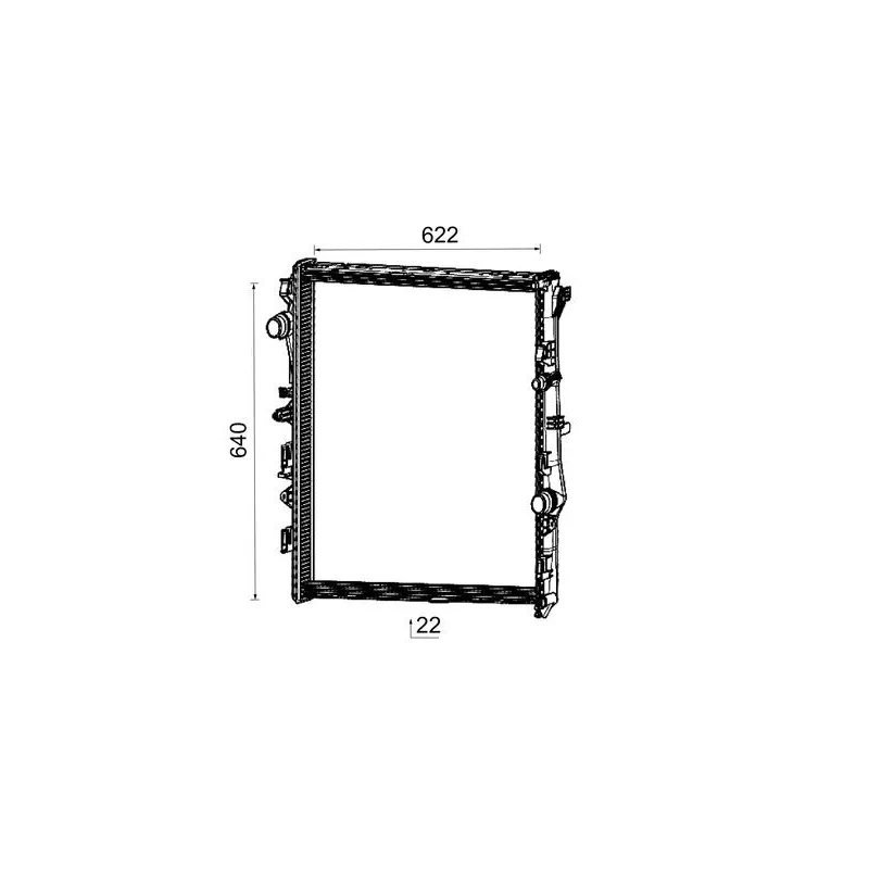 Radiateur, refroidissement du moteur MAHLE CR 2732 000P