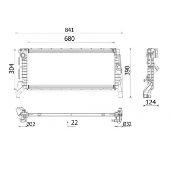 Radiateur, refroidissement du moteur MAHLE