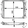 Radiateur, refroidissement du moteur MAHLE CR 370 000P - Visuel 2
