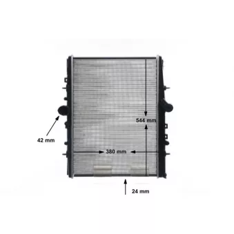 Radiateur, refroidissement du moteur MAHLE CR 883 000S