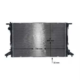 Radiateur, refroidissement du moteur MAHLE CR 960 000S