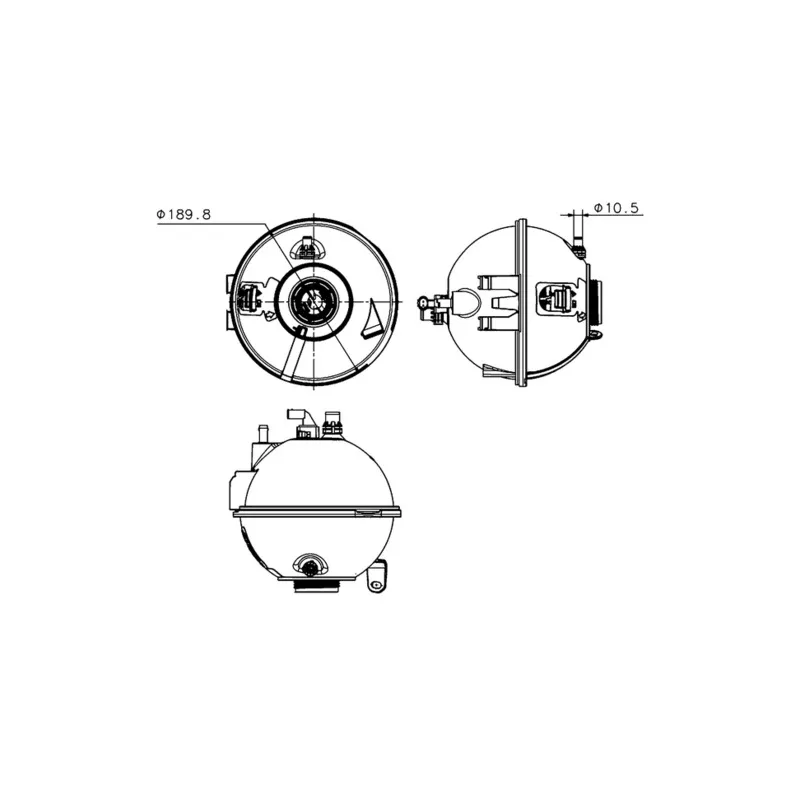 Vase d'expansion, liquide de refroidissement MAHLE CRT 223 000S