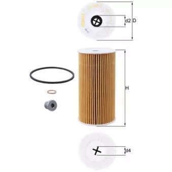 Filtre à huile MAHLE