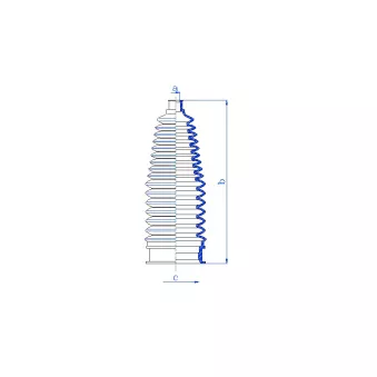 Jeu de joints-soufflets, direction avant gauche DA SILVA K5594
