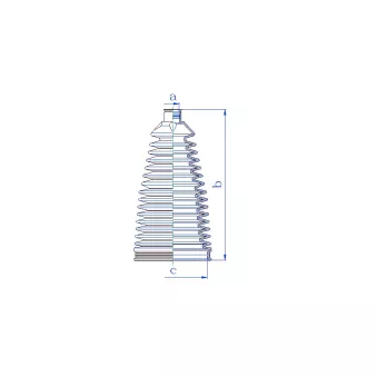 Jeu de joints-soufflets, direction avant gauche DA SILVA K5595