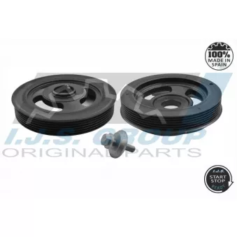 Kit de poulies, vilebrequin IJS GROUP 17-1063SET