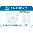 Kit de poulies, vilebrequin IJS GROUP 17-1105KIT - Visuel 2