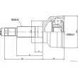 Embout de cardan avant (kit de réparation) HERTH+BUSS JAKOPARTS J2820303 - Visuel 2