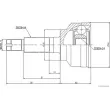 Embout de cardan avant (kit de réparation) HERTH+BUSS JAKOPARTS J28203103 - Visuel 2