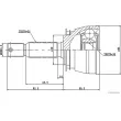 Embout de cardan avant (kit de réparation) HERTH+BUSS JAKOPARTS J2820504 - Visuel 2