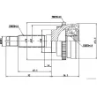 Embout de cardan avant (kit de réparation) HERTH+BUSS JAKOPARTS J2820907 - Visuel 2