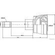 Embout de cardan avant (kit de réparation) HERTH+BUSS JAKOPARTS J2821007 - Visuel 2