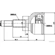 Embout de cardan avant (kit de réparation) HERTH+BUSS JAKOPARTS J2821050 - Visuel 2