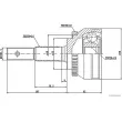 Embout de cardan avant (kit de réparation) HERTH+BUSS JAKOPARTS J2821123 - Visuel 2