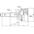 Embout de cardan avant (kit de réparation) HERTH+BUSS JAKOPARTS J2821128 - Visuel 2