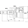 Embout de cardan avant (kit de réparation) HERTH+BUSS JAKOPARTS J2821143 - Visuel 2