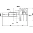 Embout de cardan avant (kit de réparation) HERTH+BUSS JAKOPARTS J2821145 - Visuel 2