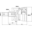 Embout de cardan avant (kit de réparation) HERTH+BUSS JAKOPARTS J2821147 - Visuel 2