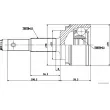 Embout de cardan avant (kit de réparation) HERTH+BUSS JAKOPARTS J2821152 - Visuel 2