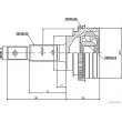 Embout de cardan avant (kit de réparation) HERTH+BUSS JAKOPARTS J2822105 - Visuel 2
