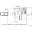 Embout de cardan avant (kit de réparation) HERTH+BUSS JAKOPARTS J2822120 - Visuel 2