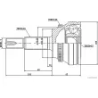 Embout de cardan avant (kit de réparation) HERTH+BUSS JAKOPARTS J2822128 - Visuel 2