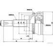 Embout de cardan avant (kit de réparation) HERTH+BUSS JAKOPARTS J2822132 - Visuel 2