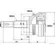 Embout de cardan avant (kit de réparation) HERTH+BUSS JAKOPARTS J2822141 - Visuel 2