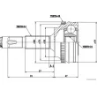 Embout de cardan avant (kit de réparation) HERTH+BUSS JAKOPARTS J2822142 - Visuel 2