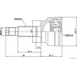 Embout de cardan avant (kit de réparation) HERTH+BUSS JAKOPARTS J2823015 - Visuel 2