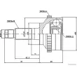 Embout de cardan avant (kit de réparation) HERTH+BUSS JAKOPARTS J2823123 - Visuel 2