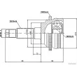 Embout de cardan avant (kit de réparation) HERTH+BUSS JAKOPARTS J2823127 - Visuel 2