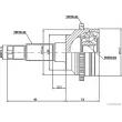 Embout de cardan avant (kit de réparation) HERTH+BUSS JAKOPARTS J2823130 - Visuel 2