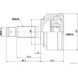 Embout de cardan avant (kit de réparation) HERTH+BUSS JAKOPARTS J2824041 - Visuel 2