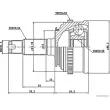 Embout de cardan avant (kit de réparation) HERTH+BUSS JAKOPARTS J2824123 - Visuel 2