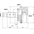 Embout de cardan avant (kit de réparation) HERTH+BUSS JAKOPARTS J2824136 - Visuel 1