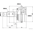 Embout de cardan avant (kit de réparation) HERTH+BUSS JAKOPARTS J2824138 - Visuel 2