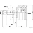 Embout de cardan avant (kit de réparation) HERTH+BUSS JAKOPARTS J2824140 - Visuel 2