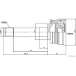 Embout de cardan avant (kit de réparation) HERTH+BUSS JAKOPARTS J2825007 - Visuel 2